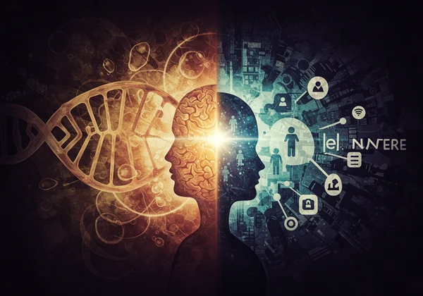 Intertwined genetic and environmental factors, nature nurture.