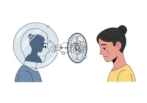 Person struggling to understand another's emotions