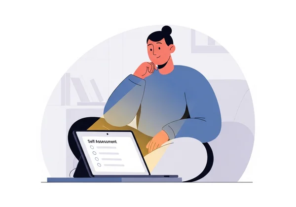 Person reflecting on empathy self-assessment questions