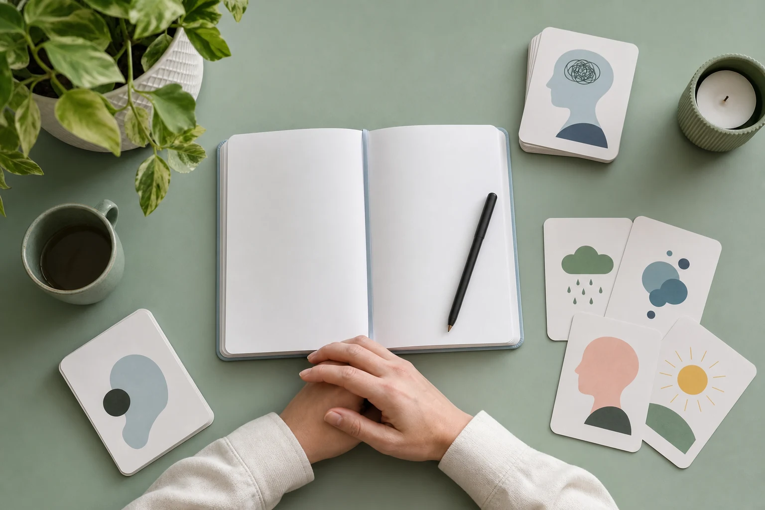 Emotion signals on a notebook